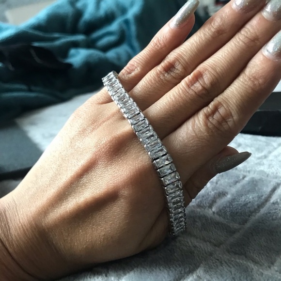 🪞 link baguette tennis bracelet - Picture 3 of 9